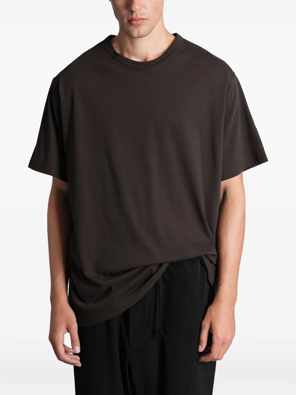 Yohji Yamamoto round neck T-shirt | Grey | Image 1
