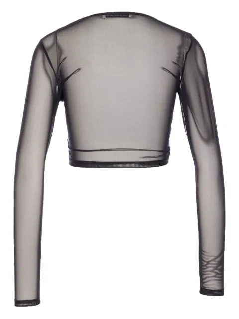 MAR DE MARGARITAS mesh crew-neck top
