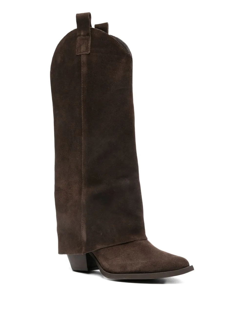 Gisel Moire 80mm suede knee-high boots | Cowboy Boots | Image 2