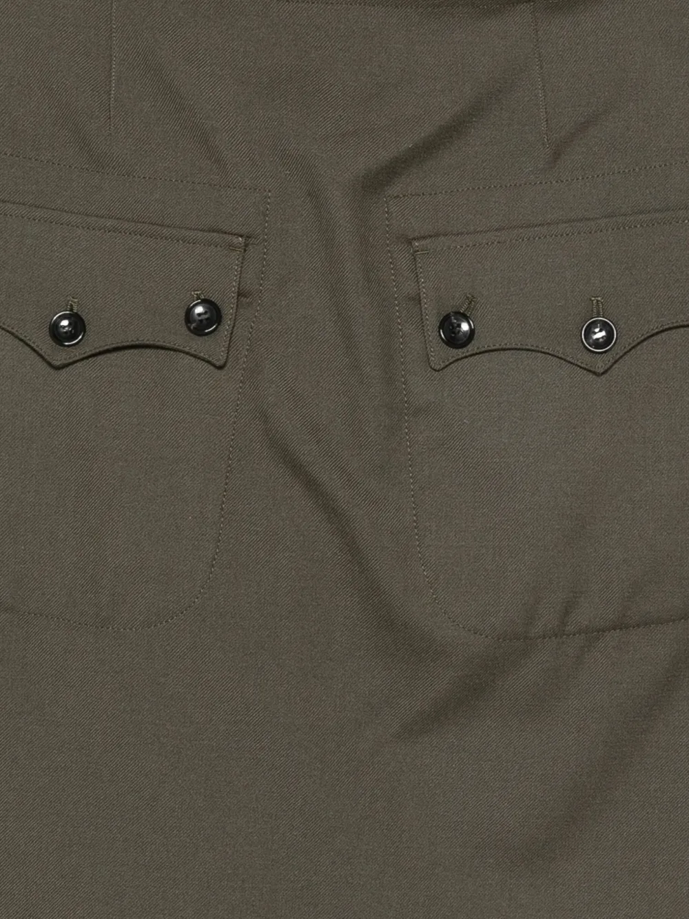 Comme Des Garçons Homme Deux Layered-panel Pants In Green