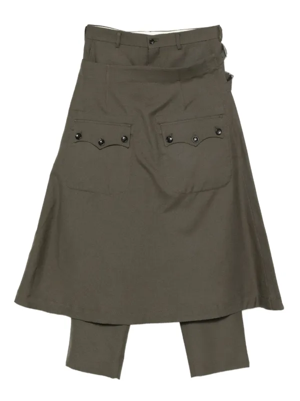 Comme Des Garçons Homme Plus layered-panel Pants | Green | FARFETCH