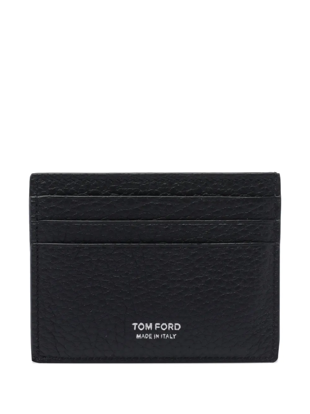 TOM FORD logo-stamp leather cardholder | noir | Image 1