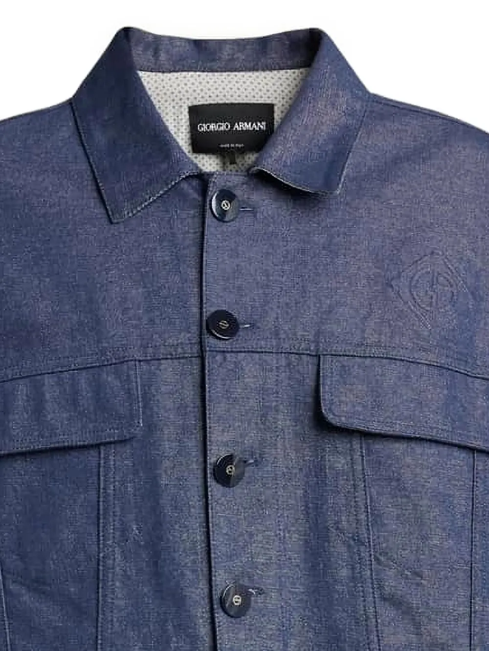 Giorgio Armani Jack met zakken Blauw