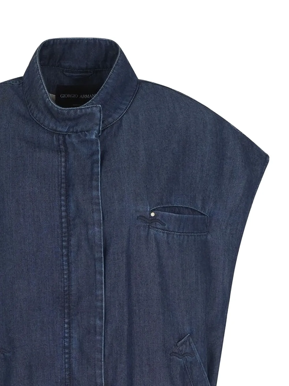 Giorgio Armani sleeveless denim gilet | Denim Jackets | Image 2