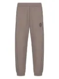 Giorgio Armani logo-embroidered side-stripe track pants - Neutrals