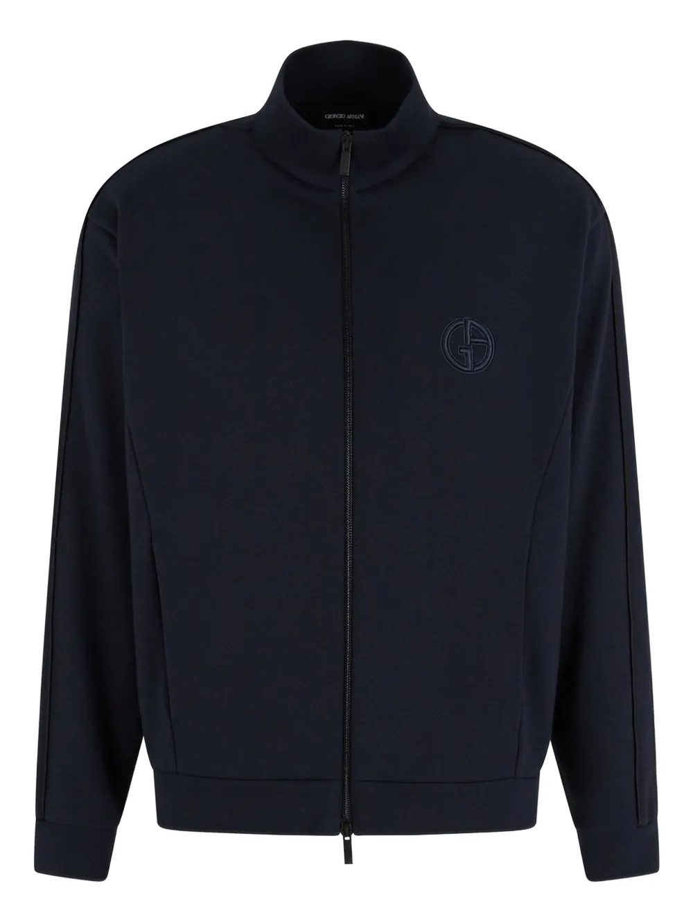 Giorgio Armani ジップアップ スウェットシャツ - ブルー Giorgio Armani ジップアップ スウェットシャツ - ブルー