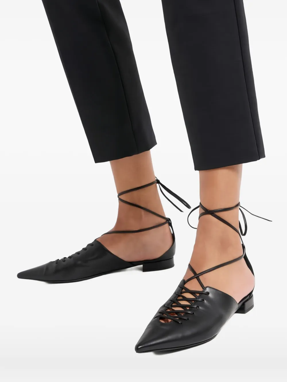 Giorgio Armani leather boots Black