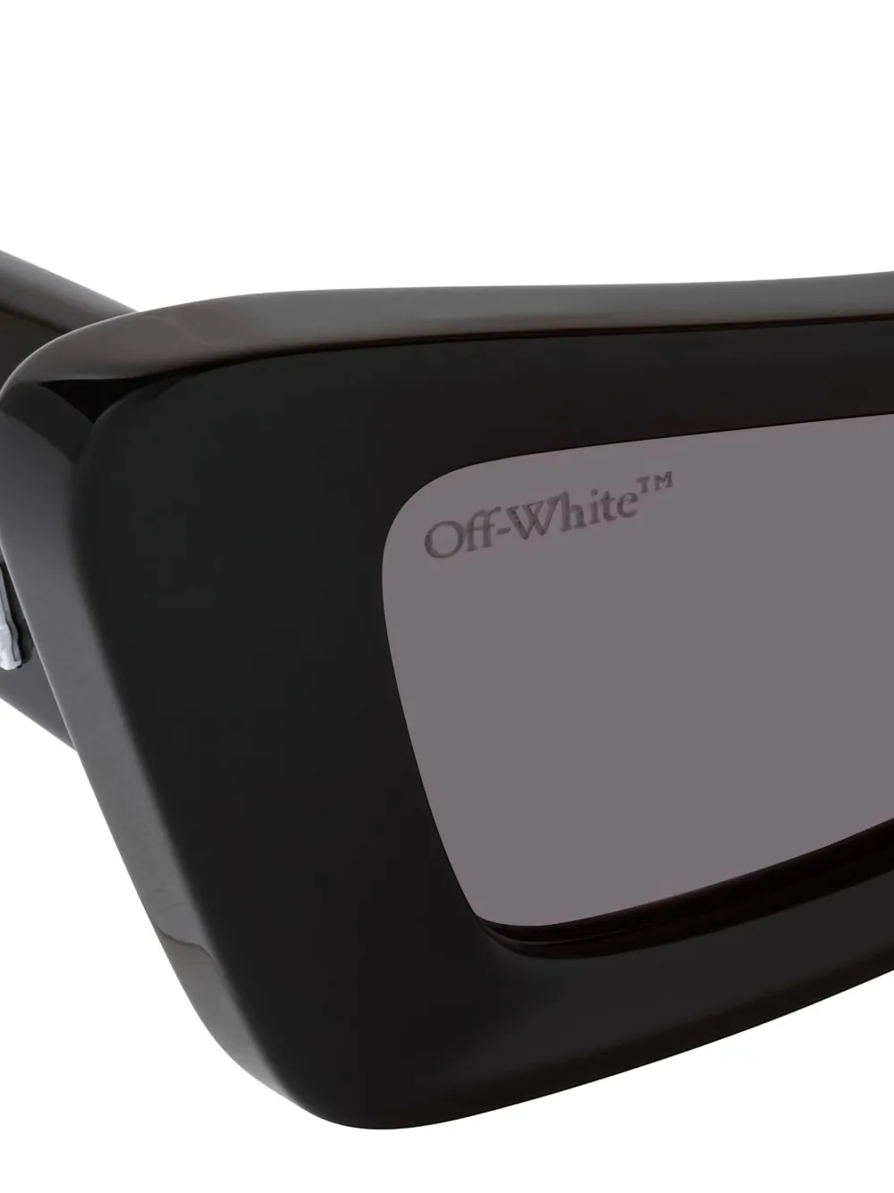 Off-white Accra Grey Cat Eye Unisex Sunglasses Oeri031 1007 49 In Black