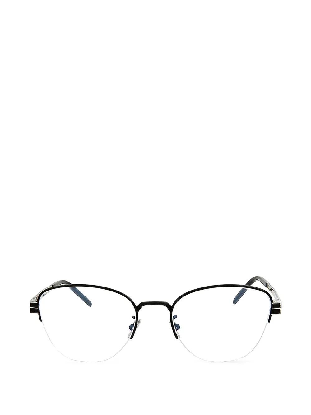Saint Laurent Eyewear Cat-Eye-Brille mit Logo - Schwarz
