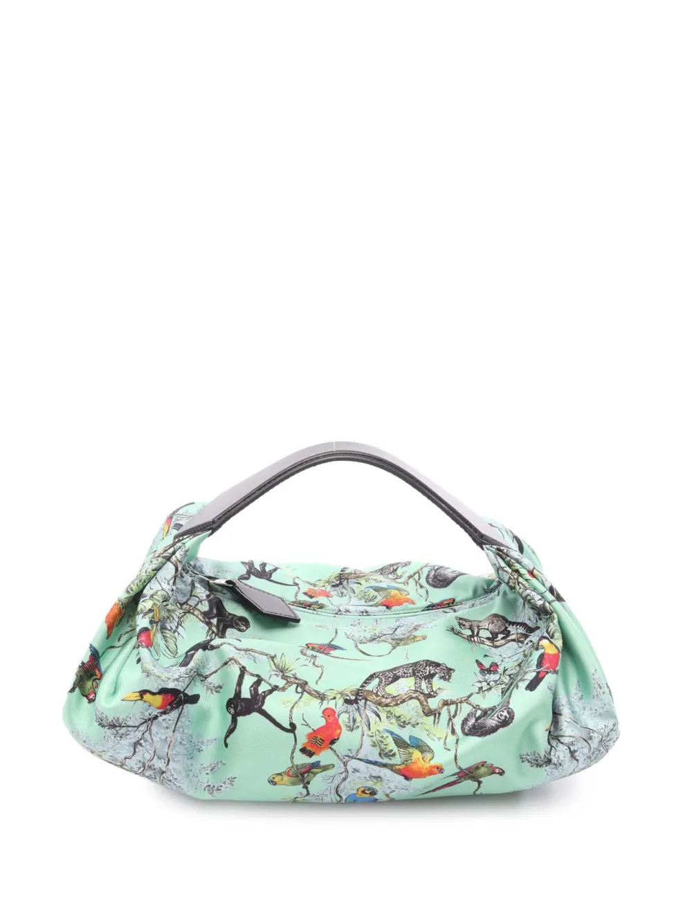 Hermès Pre-Owned Equateur Balusoie Bag 真丝手提包（2023年典藏款） | 绿色 | Image 1