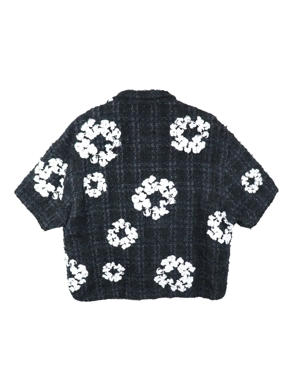 Readymade Half wreath-embellished tweed jacket | Shirt Jackets | Image 2