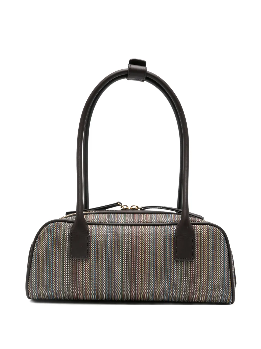 Paul Smith striped top-handles shoulder bag - ブラウン Paul Smith striped top-handles shoulder bag - ブラウン