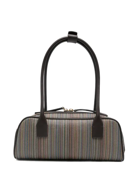 Paul Smith شنطة كتف مخططة بمقبضين علويين