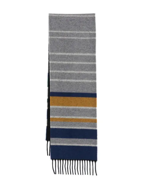 Paul Smith bufanda con rayas y flecos