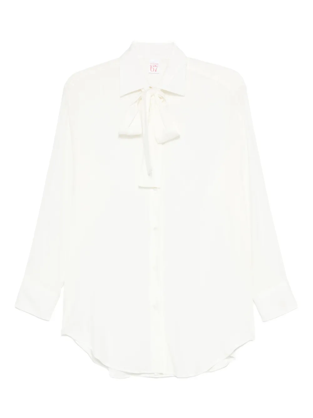 ARCHIVIO 67 bow-detail shirt - Bianco