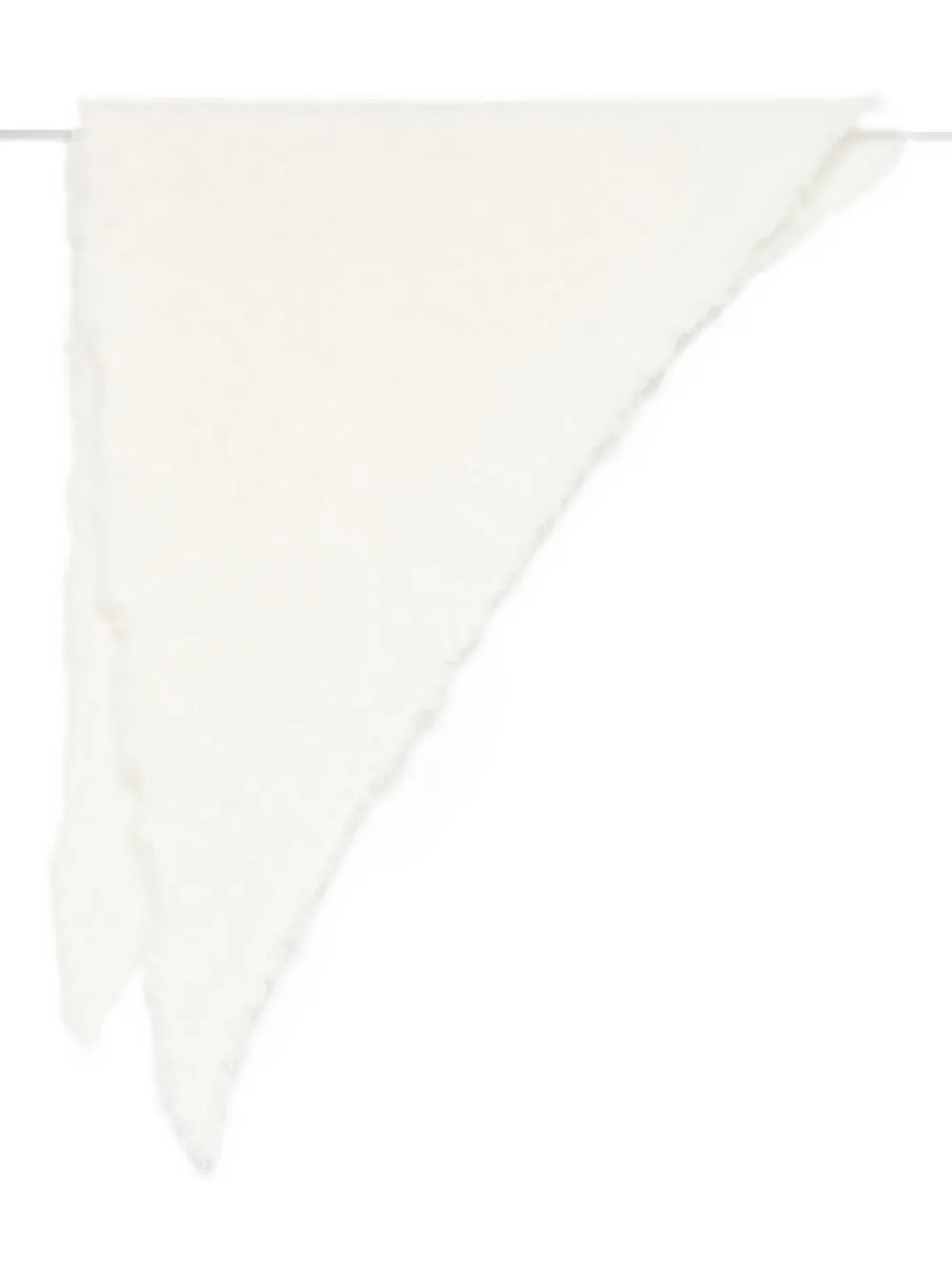 Faliero Sarti Kat Wool And Cashmere Foulard In White