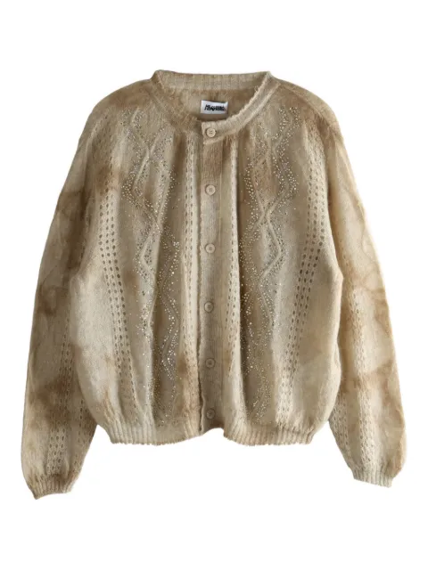 Magliano embellished cable-knit cardigan