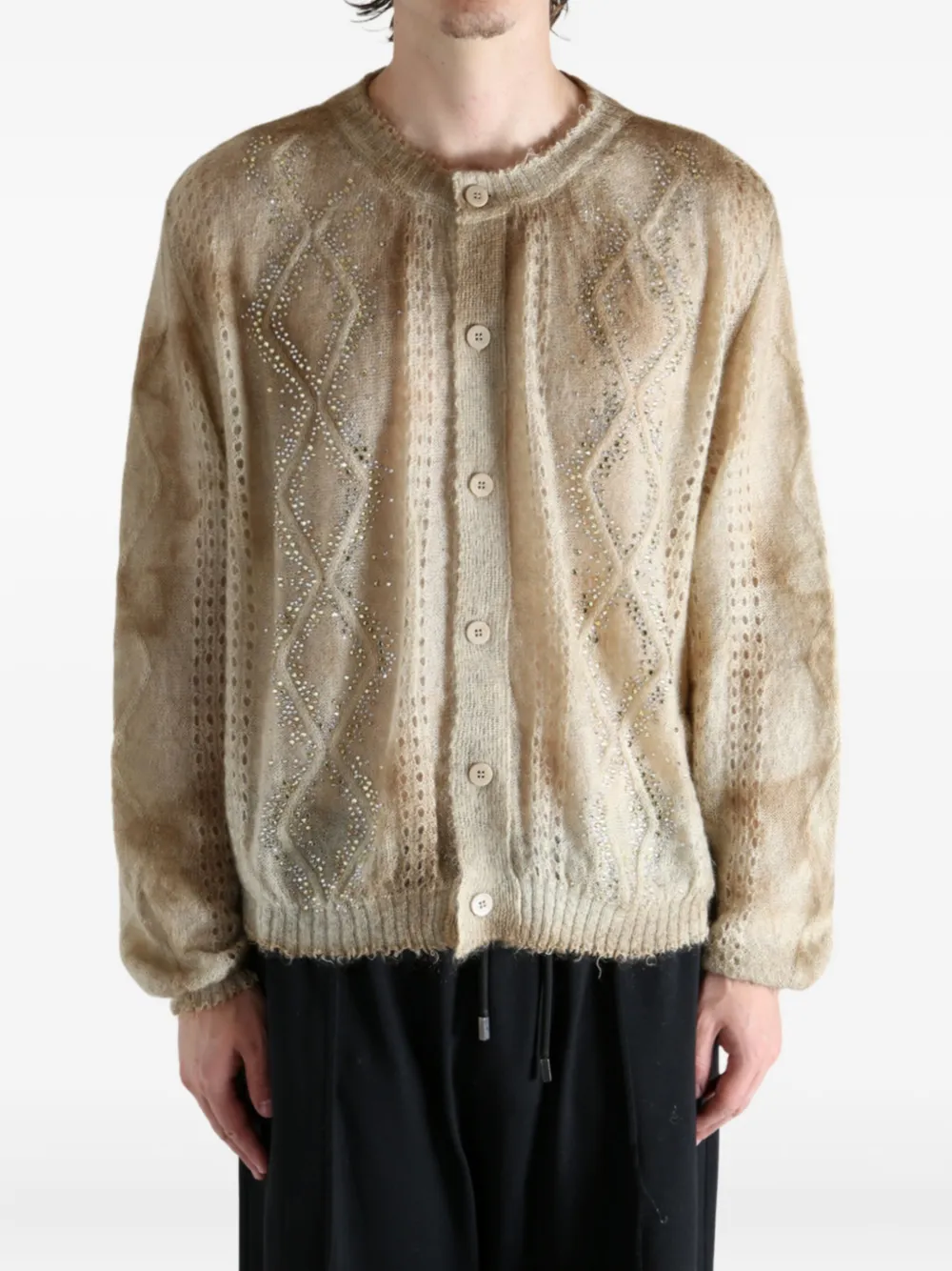 Magliano embellished cable-knit cardigan | Cardigans | Image 2