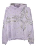 THE WORLD IS YOURS paisley-print hoodie - Purple