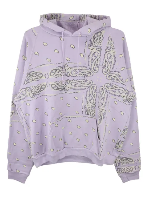 THE WORLD IS YOURS paisley-print hoodie