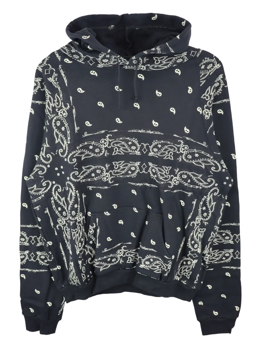THE WORLD IS YOURS paisley-print hoodie | Black | Image 1