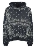 THE WORLD IS YOURS paisley-print hoodie - Black
