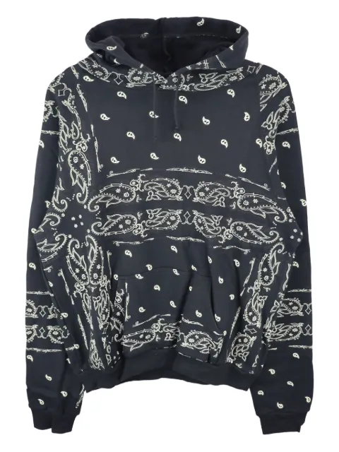 THE WORLD IS YOURS paisley-print hoodie