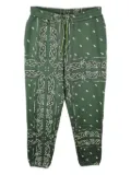 THE WORLD IS YOURS paisley-pattern sweatpants - Green