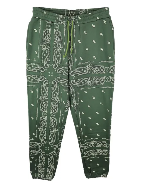 THE WORLD IS YOURS paisley-pattern sweatpants