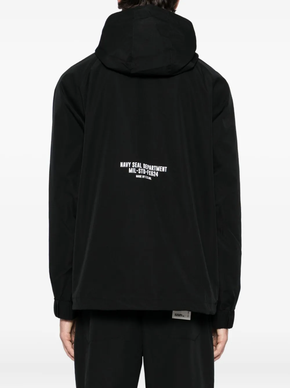 Fingercroxx Logo-patch Jacket In Black