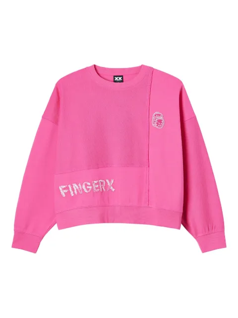 FINGERCROXX sudadera con panel bordado