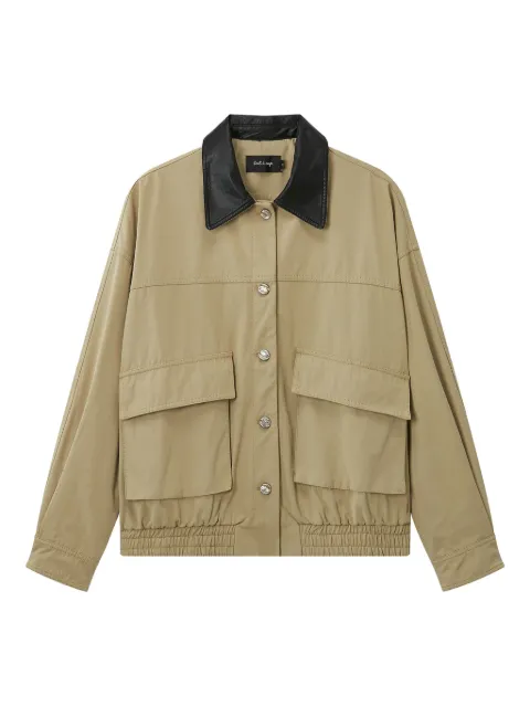 tout a coup collared elasticated jacket