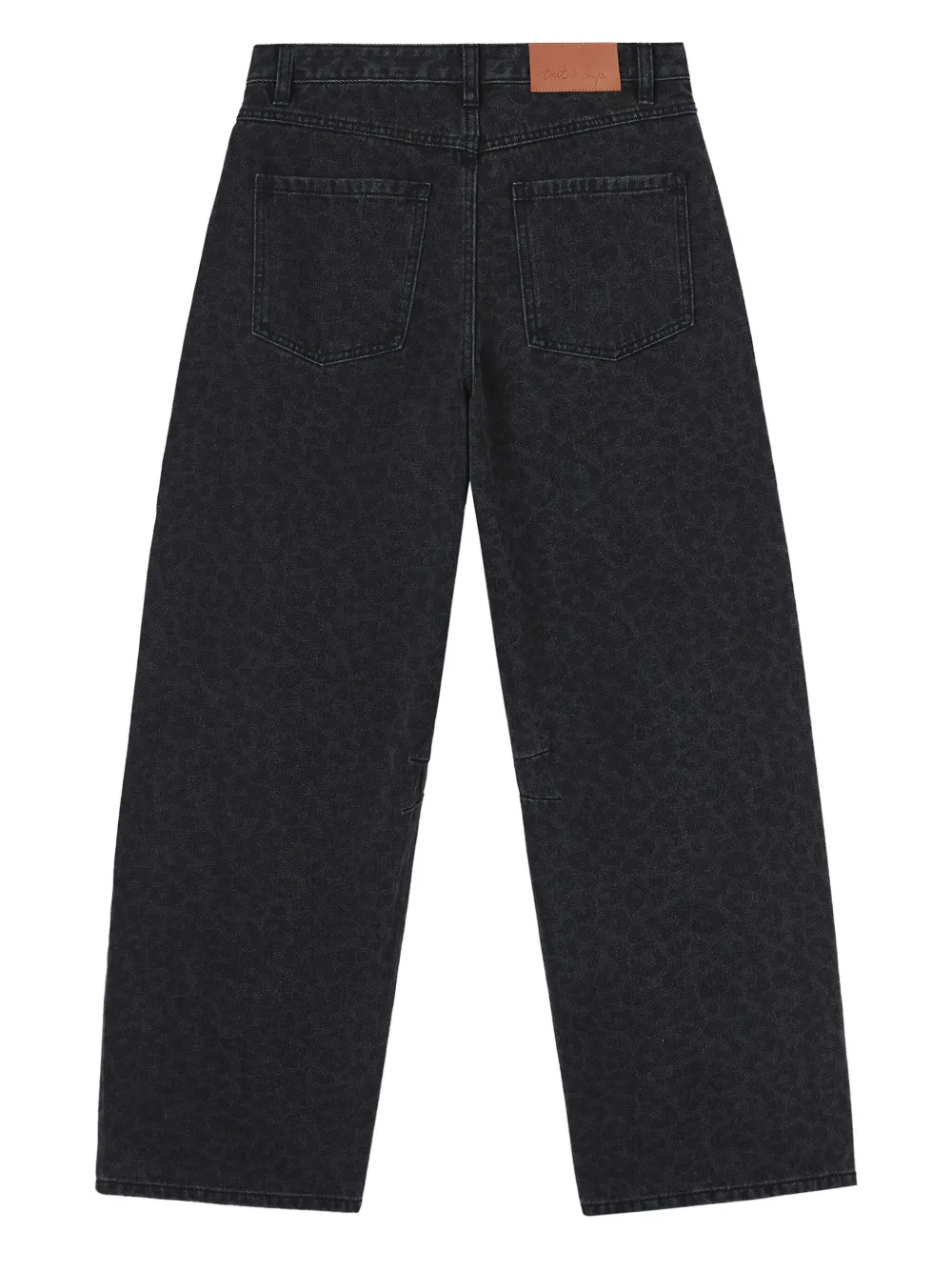 Tout a coup Jeans met luipaardprint - Grijs