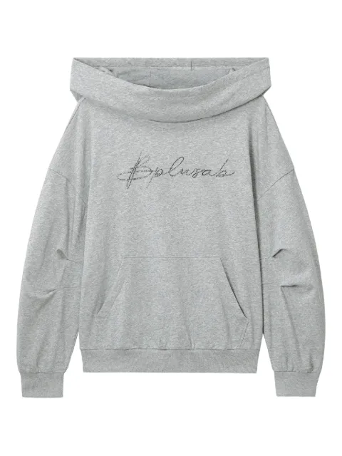 b+ab embellished cowl-neck hoodie