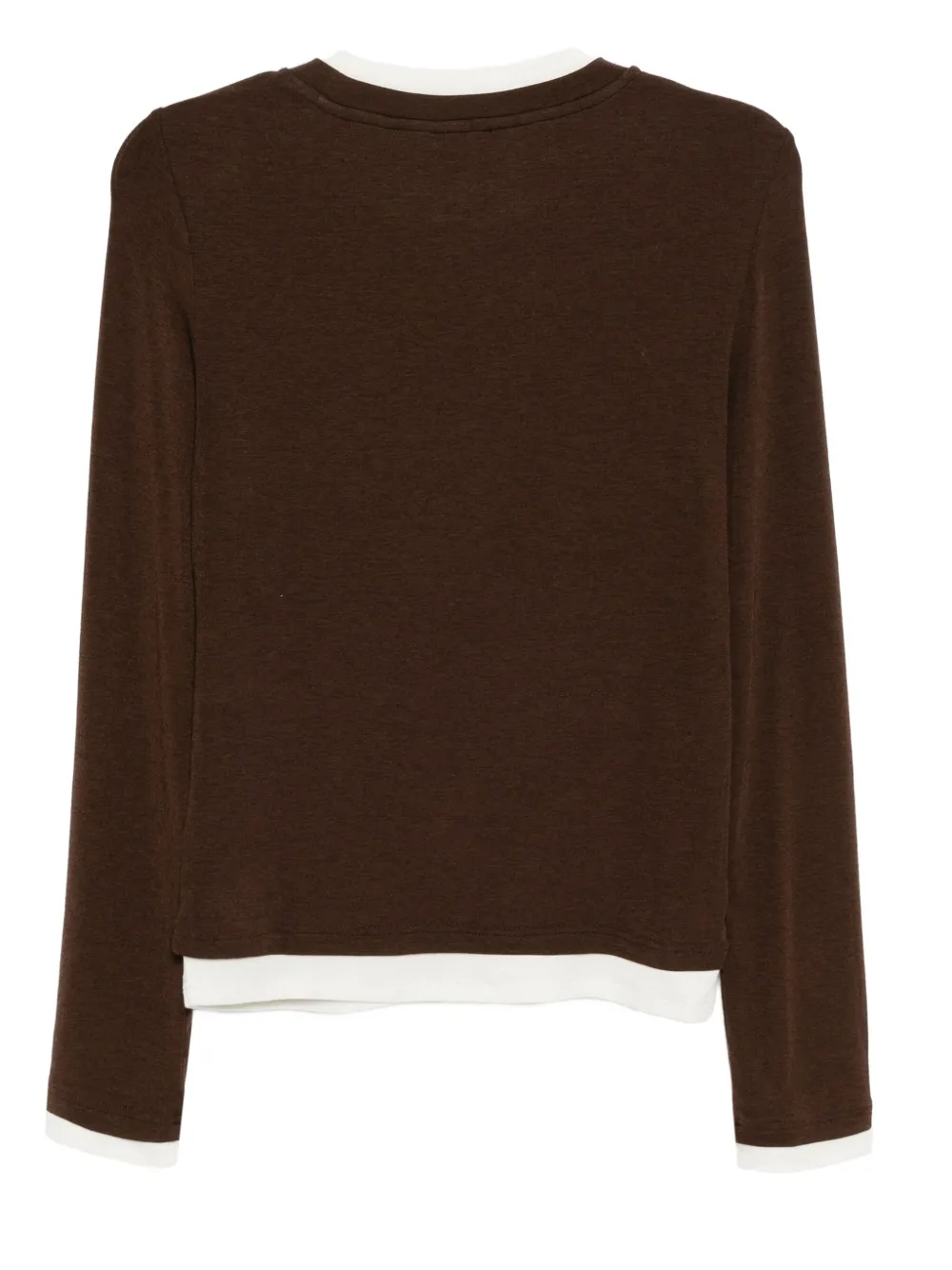 Tout A Coup Layered T-shirt In Brown