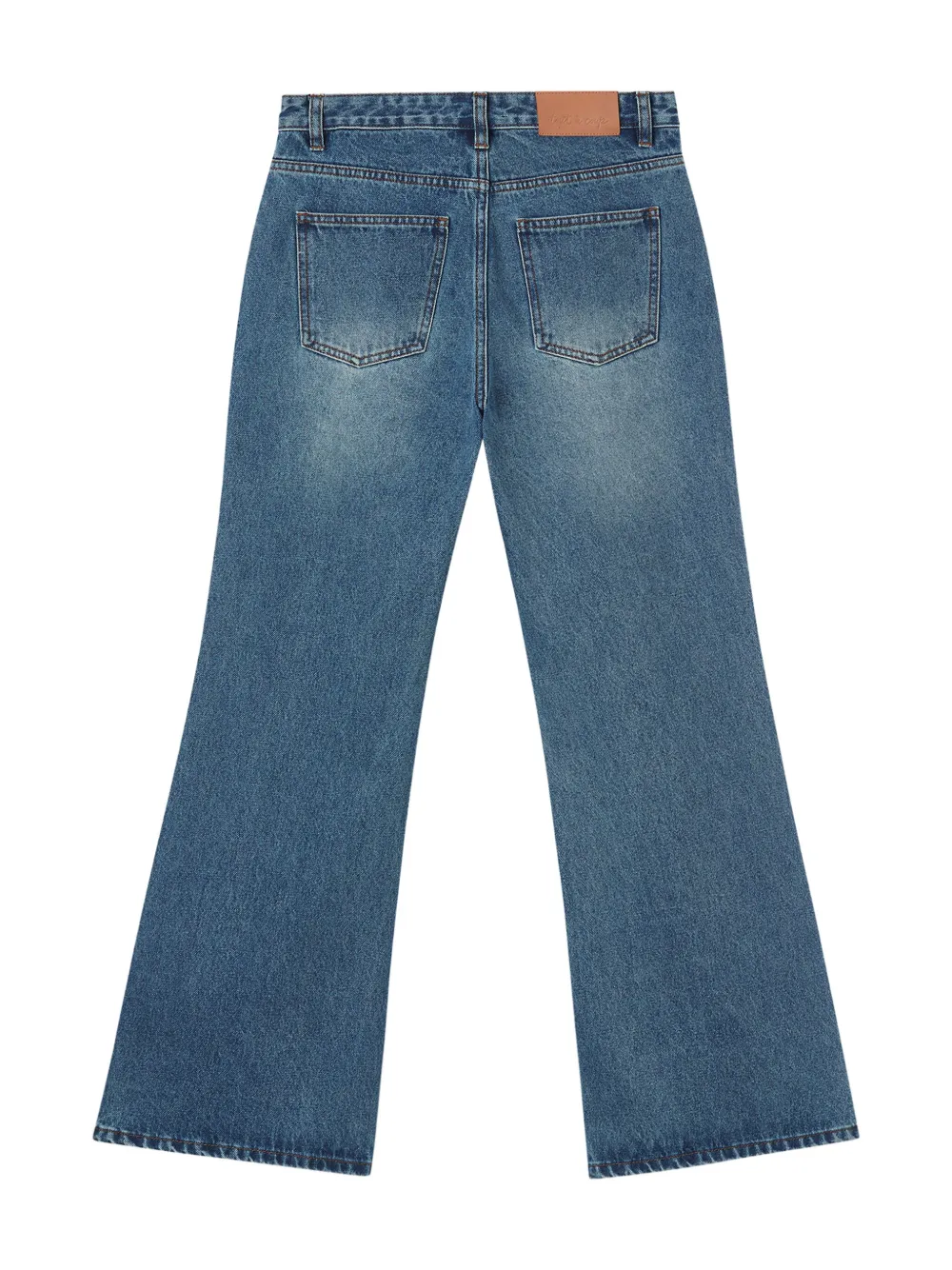 Tout a coup Jeans met logopatch - Blauw