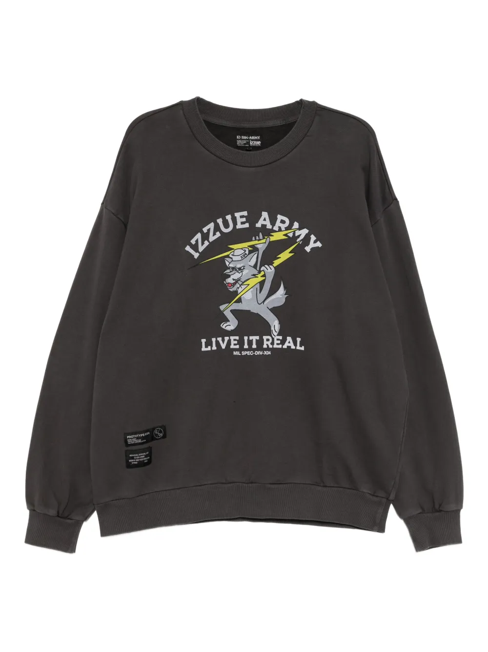 izzue sudadera con estampado gráfico | gris | Image 1