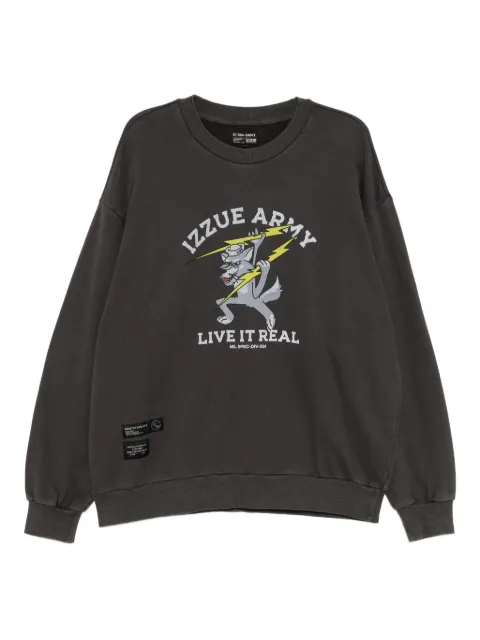 izzue sudadera con estampado gráfico