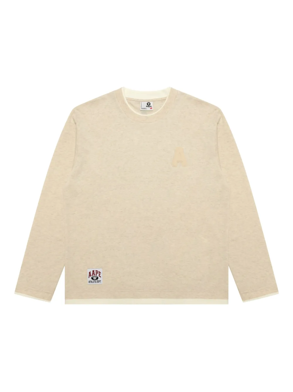 AAPE BY *A BATHING APE® crew-neck long-sleeve T-shirt | Neutrals | Image 1