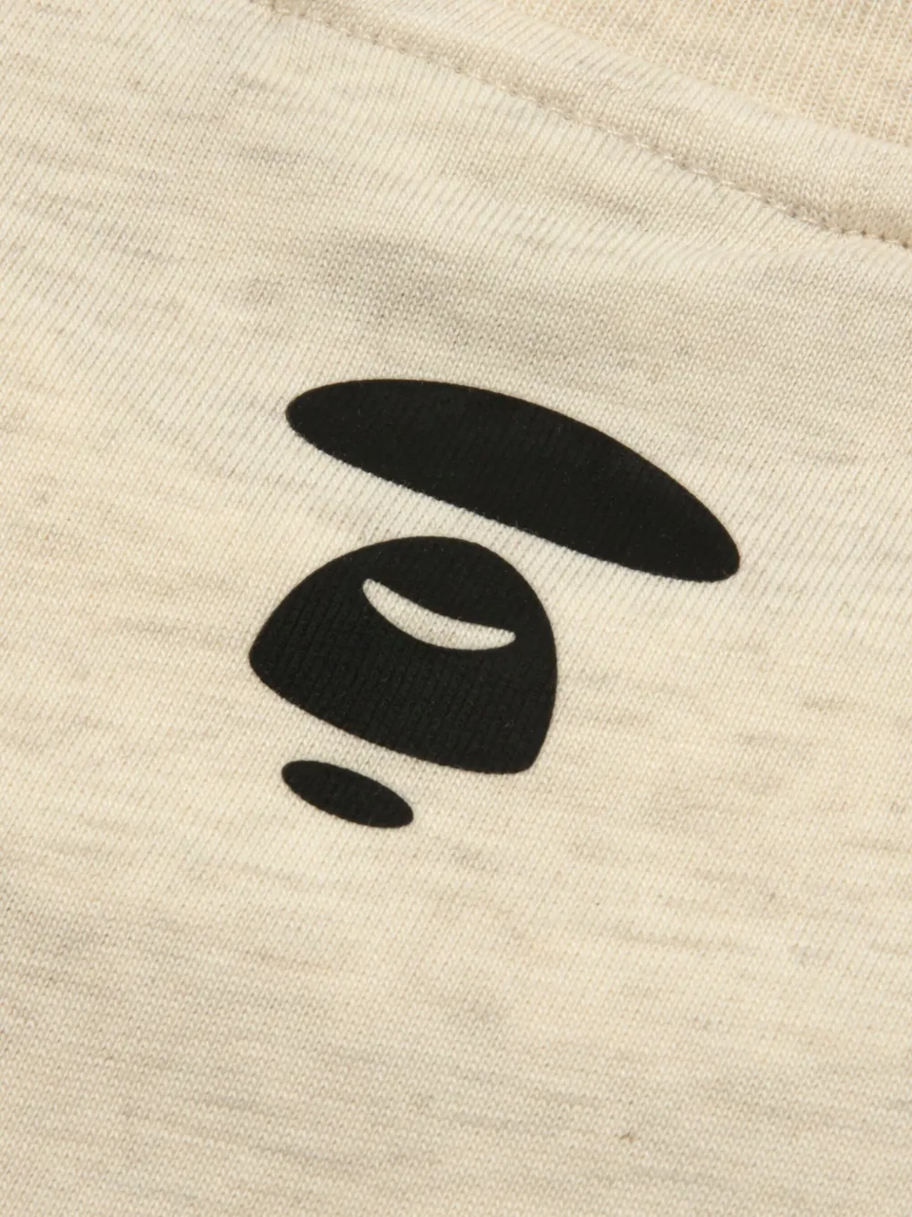 AAPE BY *A BATHING APE T-shirt met ronde hals Beige