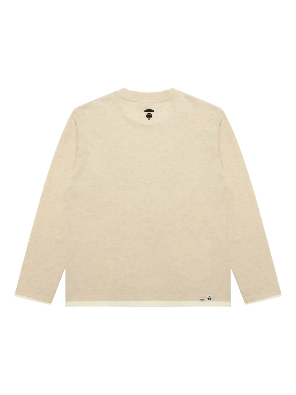 AAPE BY *A BATHING APE T-shirt met ronde hals - Beige