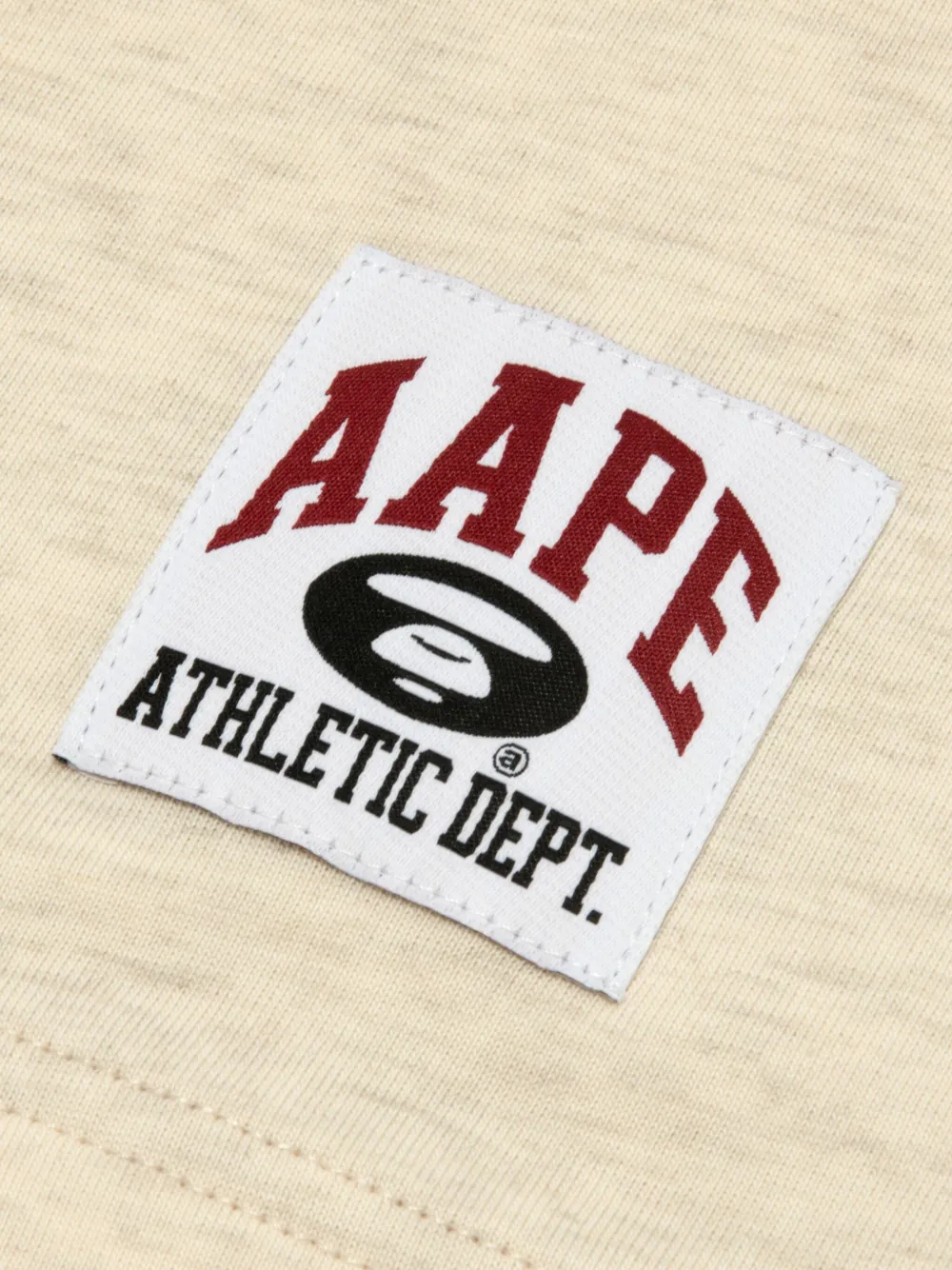 AAPE BY *A BATHING APE T-shirt met ronde hals Beige