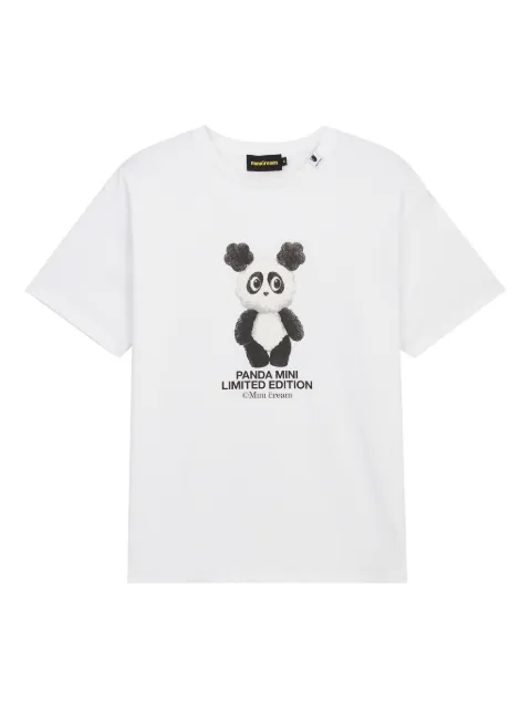 Mini Cream Panda Mini graphic-print T-shirt