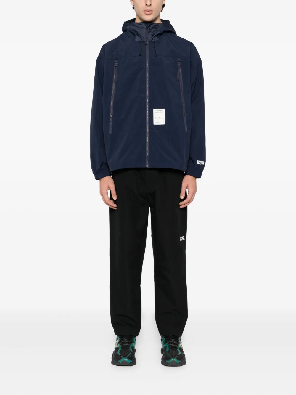FINGERCROXX logo-patch jacket | Hooded Jackets | Image 2