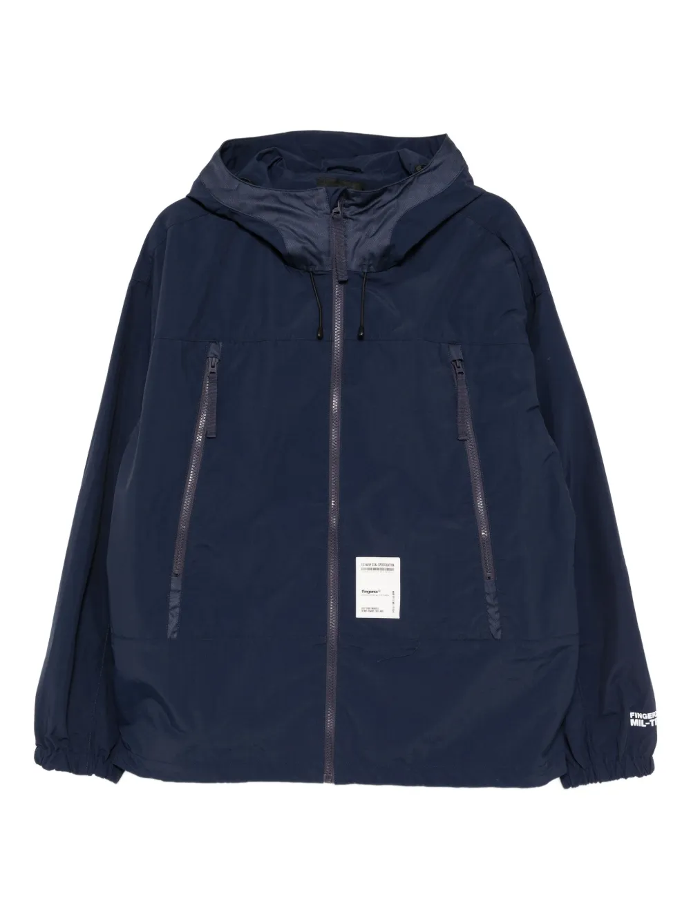 FINGERCROXX logo-patch jacket | Blue | Image 1