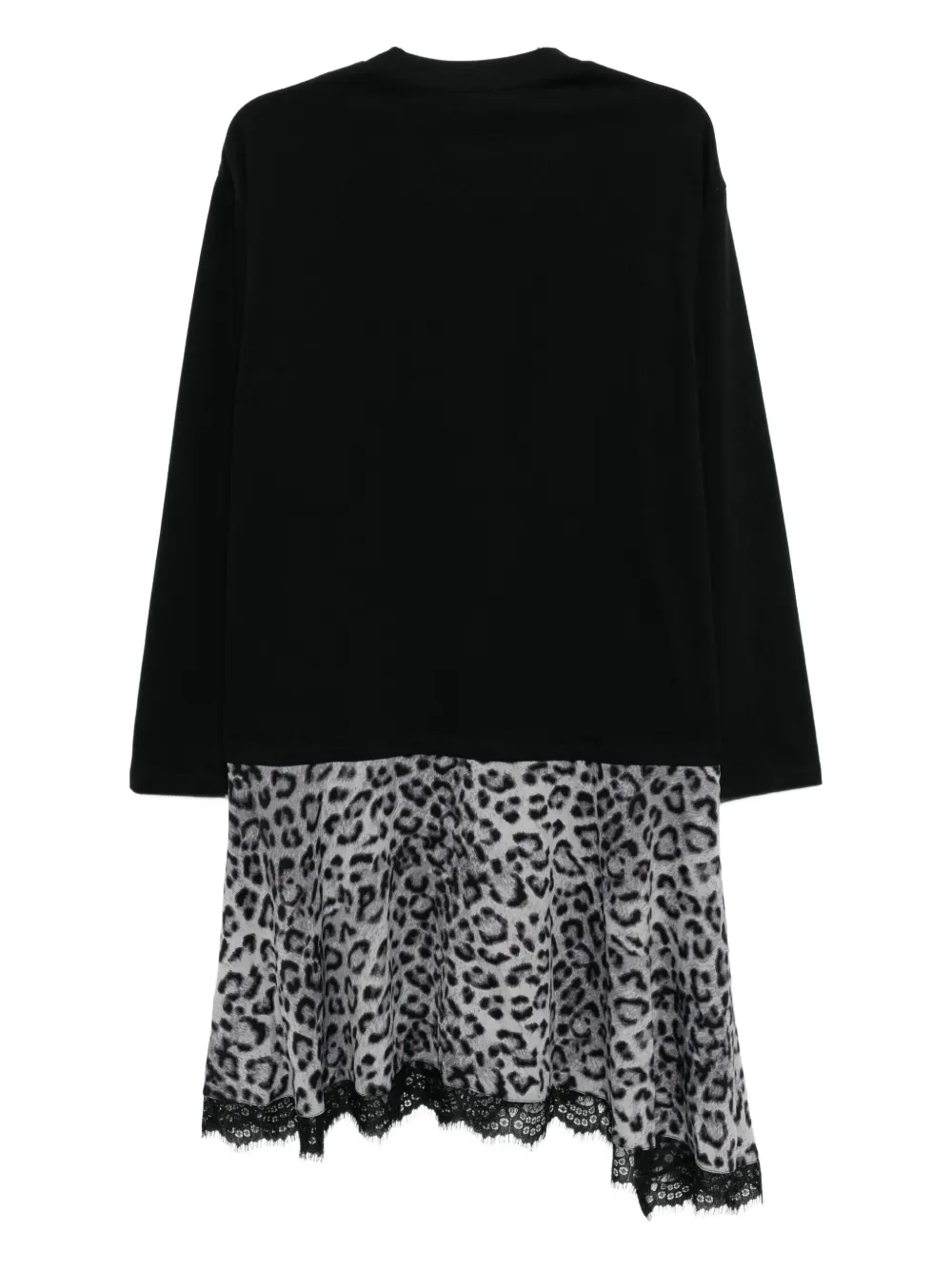 Tout a coup Jurk met patchwork - Zwart