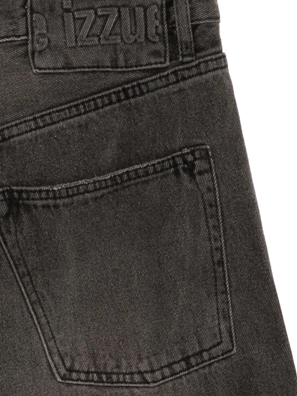 izzue Jeans met logopatch Zwart