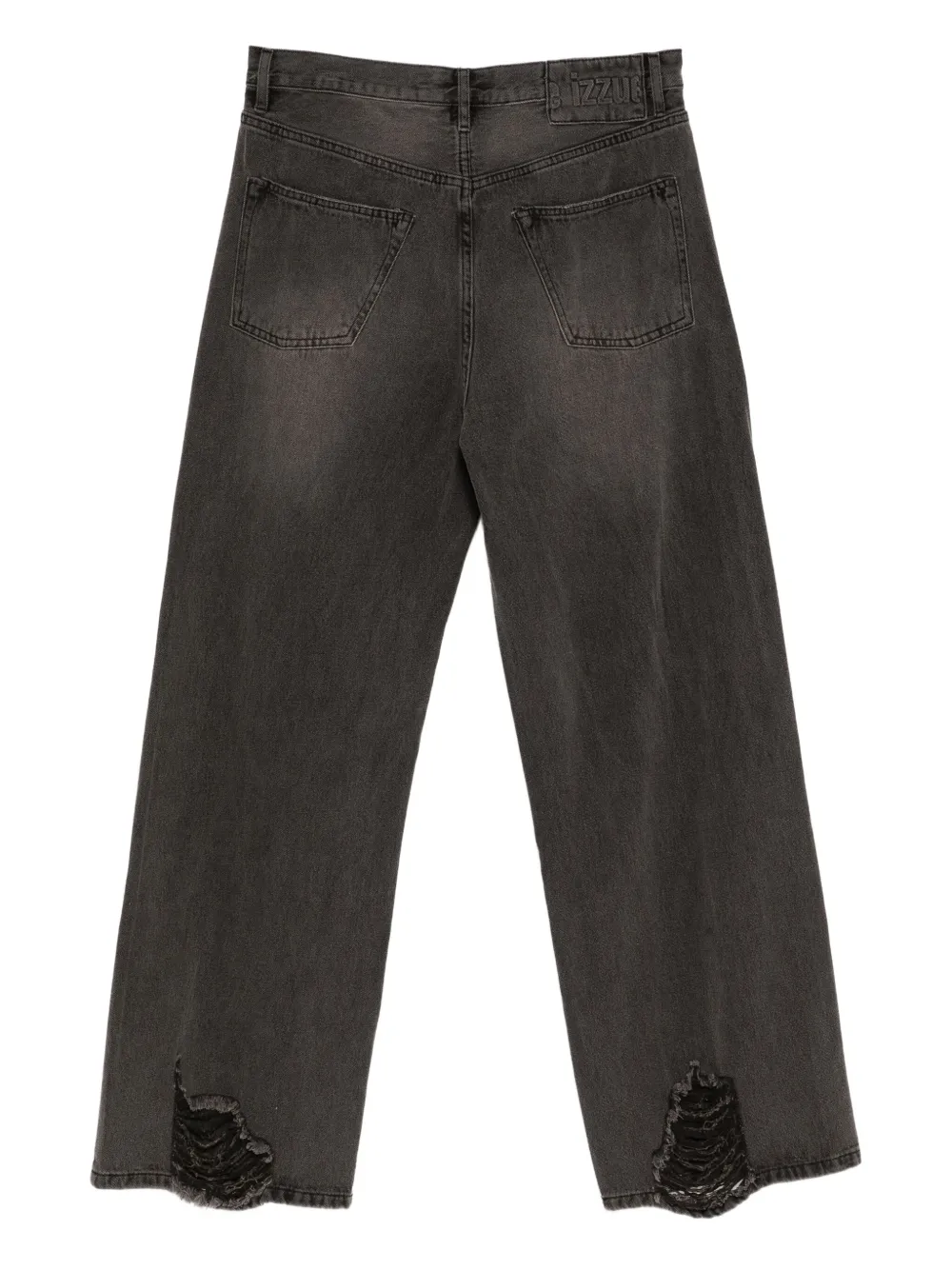 izzue logo-patched jeans | Wide-Leg Jeans | Image 2