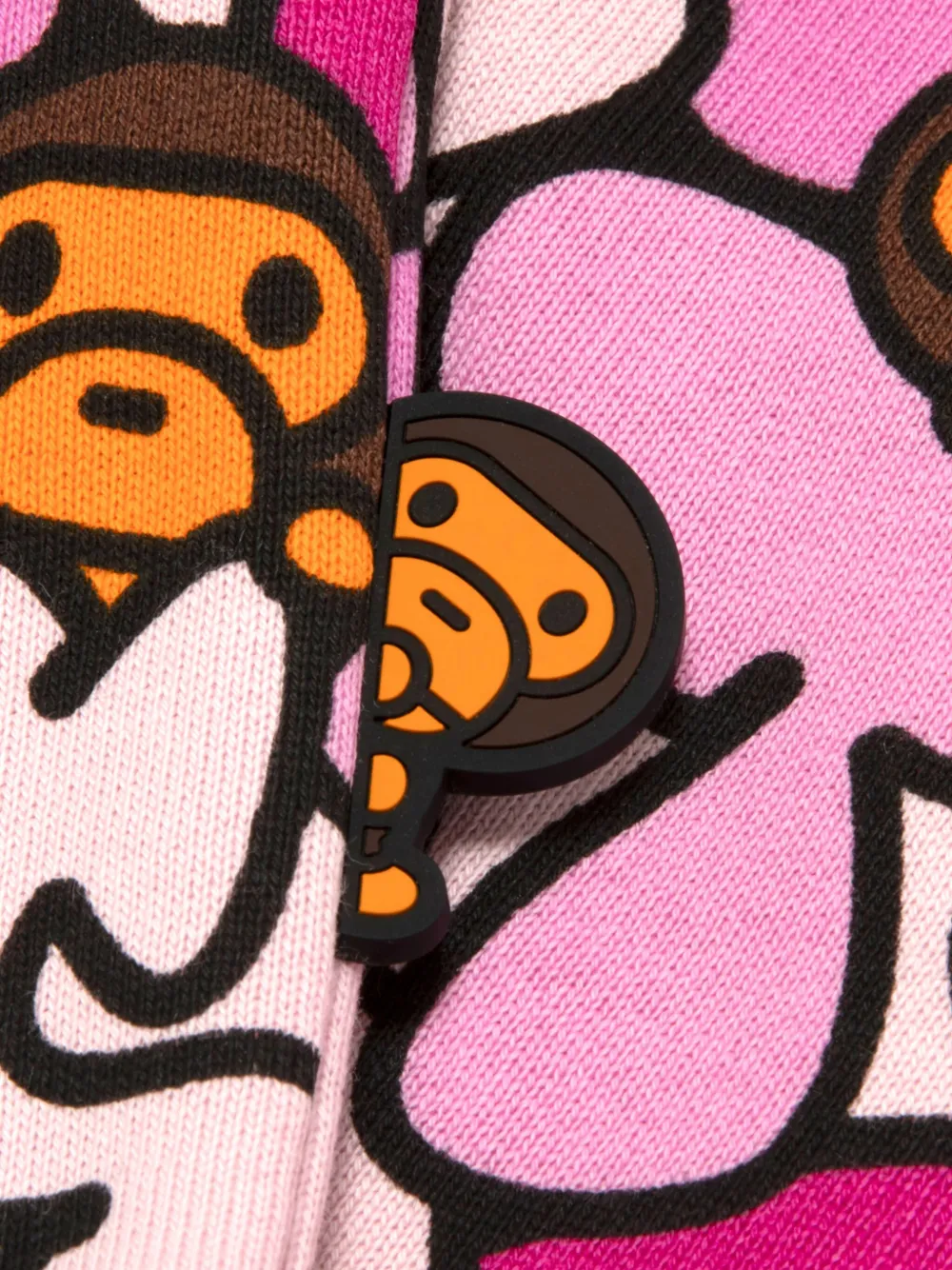 *baby Milo® Store By *a Bathing Ape® Printed Zip-up Hoodie In Pink