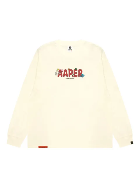 AAPE BY *A BATHING APE® graphic-print long-sleeve T-shirt